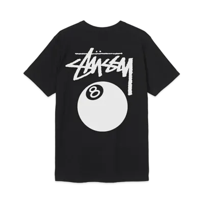 Stussy 8 Ball Pig Dyed Tee "Black"