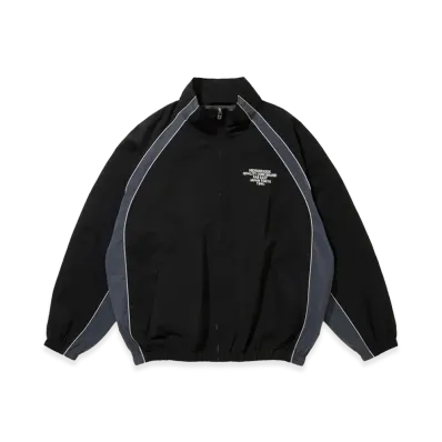 Hide and Seek Track Jacket(26SS) "Black/Charcoal Grey"