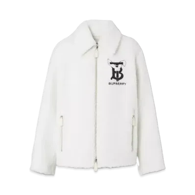 Burberry Rabbit Appliqué Fleece Jacket