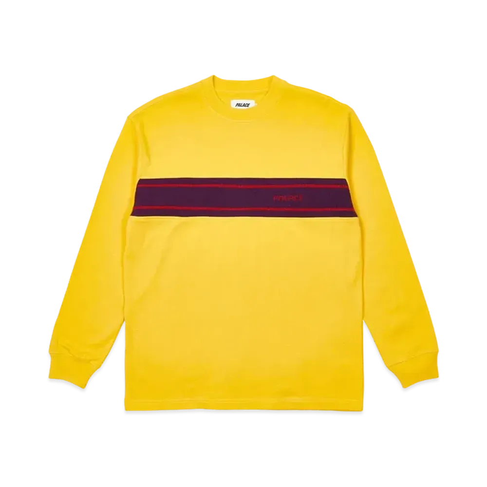 PALACE KNIT BLOCK LONGSLEEVE "Yellow"