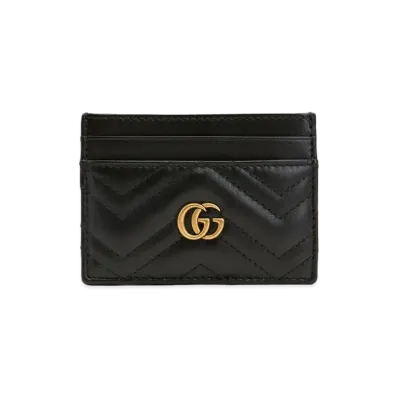 GUCCI GG Marmont Card Case "Black"