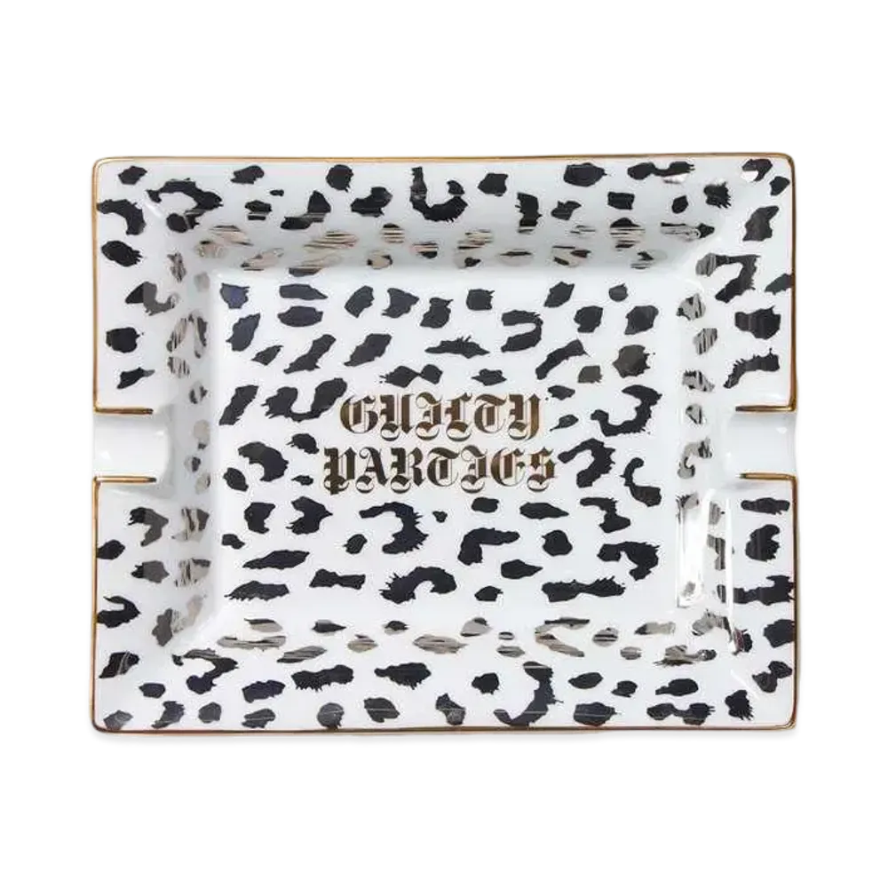 WACKO MARIA LEOPARD ASHTRAY-LARGE "White"