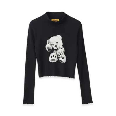 HYSTERIC GLAMOUR Lady Bear Short T-Shirt "Black"