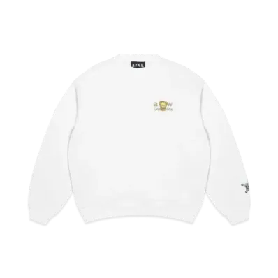 A FEW GOOD KIDS Lion Logo Crew Sweat "White"