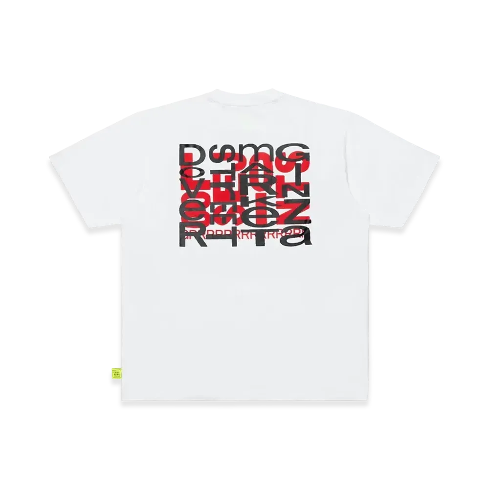 Dover Street Market GInza (DSMG) x Loosejoints Concrete Poem Tee "White/Red"