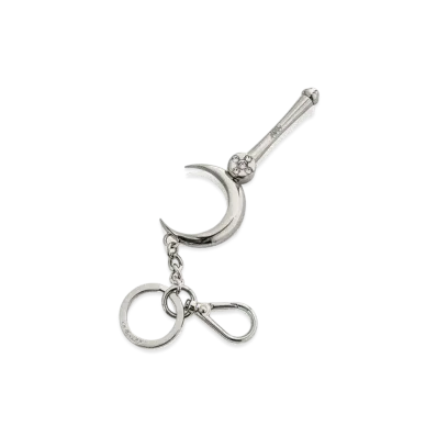 Jimmy Choo x Pretty Guardian Sailor Moon Moon Stick Keyring Plexi "Silver"