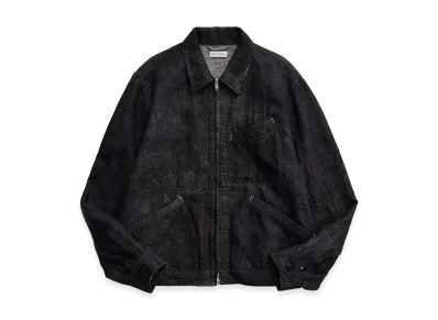 NICENESS N.Jett Printed Canvas Short Blouson "Black"