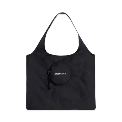 BALENCIAGA Expandable Grocery Shopping Bag "Black"