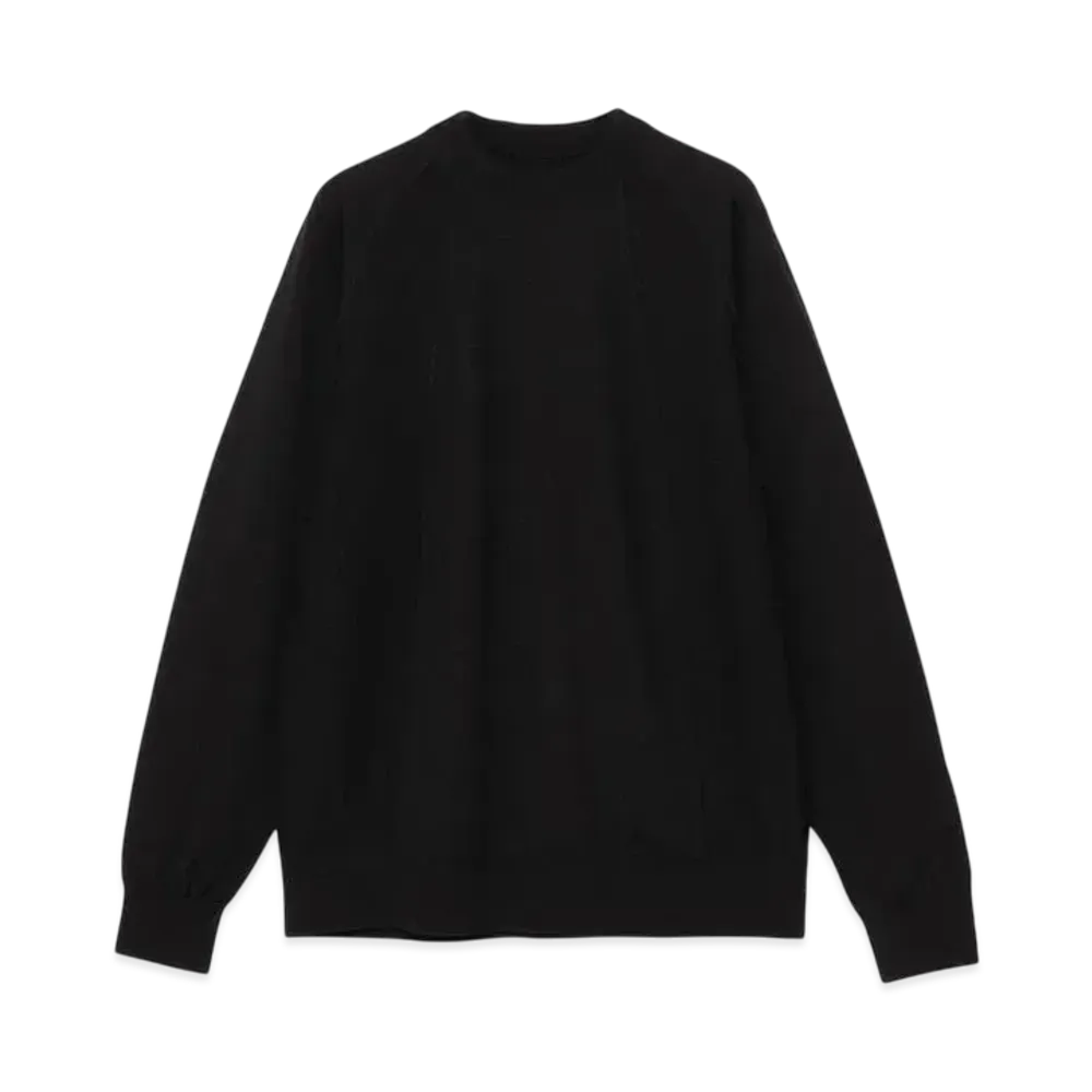 Goldwin Wool x Brewed Protein Whole Garment Crewneck (Unisex) "Black"
