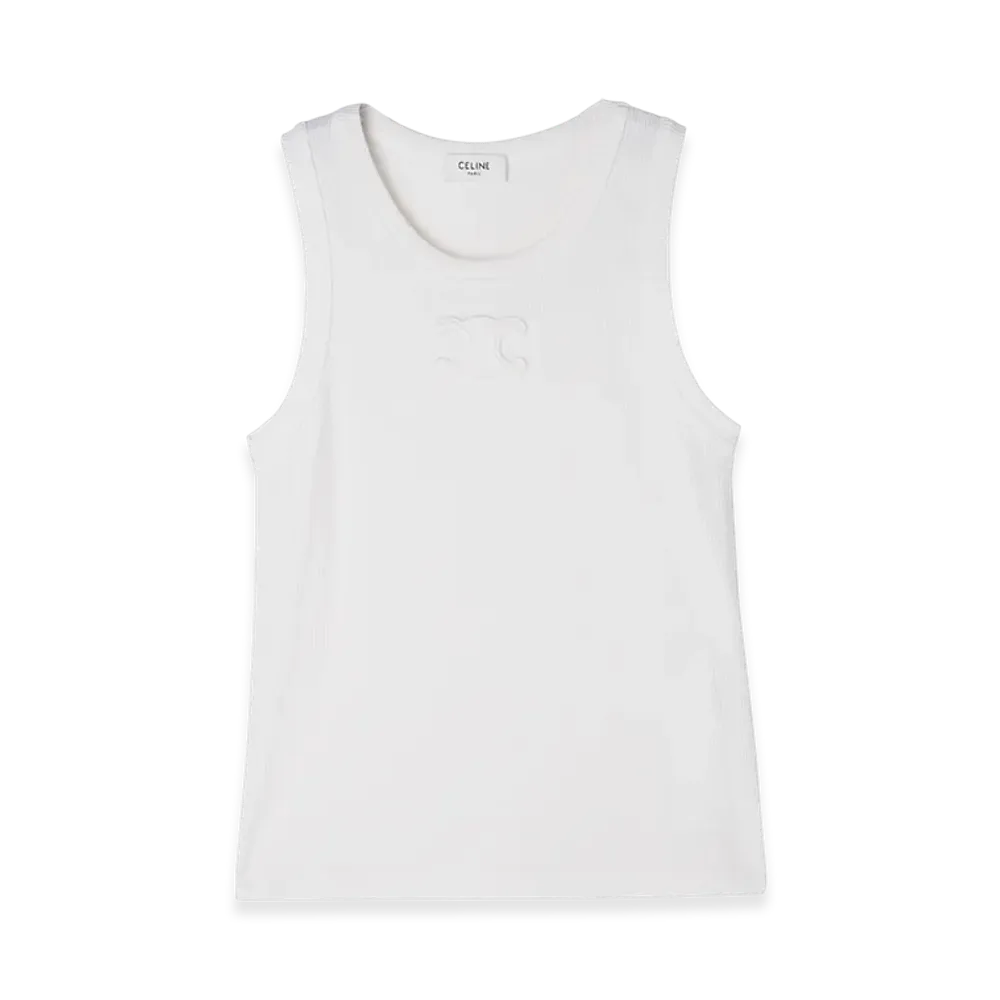 CELINE Tank Top "Offwhite"
