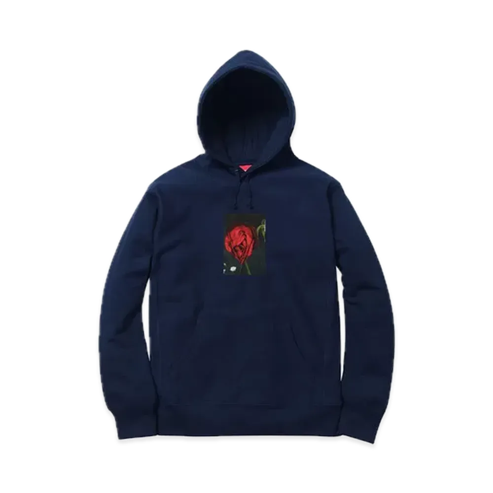 Supreme Araki Rose Hooded Sweatshirt "Navy"