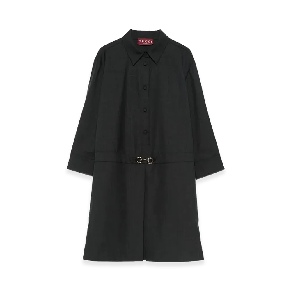 GUCCI Women's 'Morsetto' Dress "Grey"
