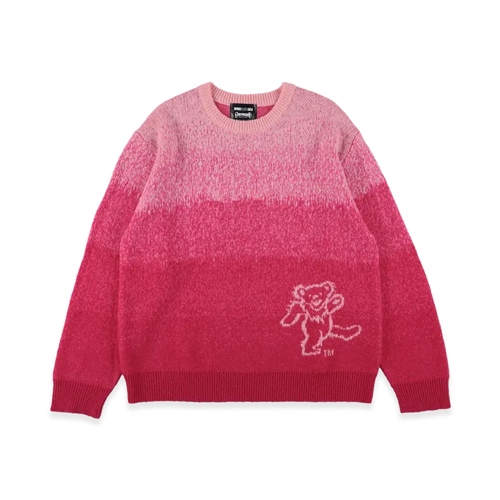 WIND AND SEA x Grateful Dead Jacquard Knit Sweater "Pink"