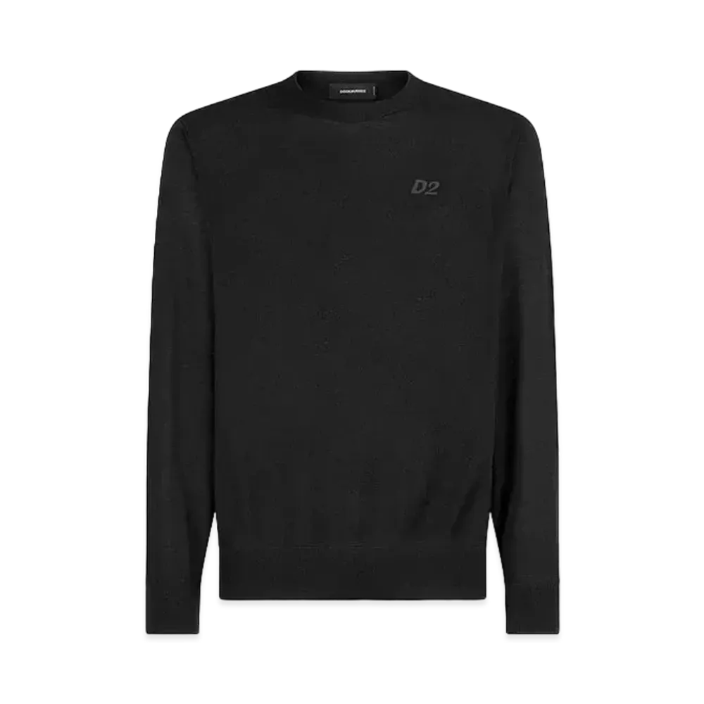 Dsquared2 D2 Knit Crewneck Pullover #1 "Black"