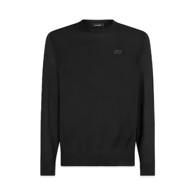 Dsquared2 D2 Knit Crewneck Pullover #1 "Black"