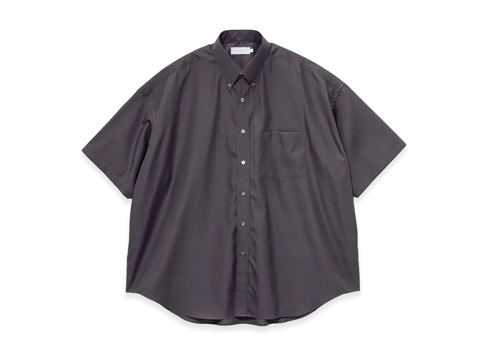 Graphpaper Easy Care Poplin S/S Oversized B.D Shirt "Gray"