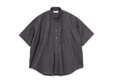 Graphpaper Easy Care Poplin S/S Oversized B.D Shirt "Gray"