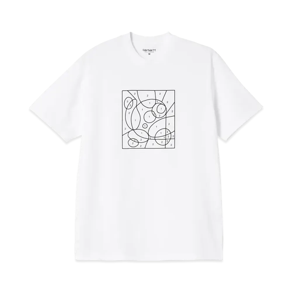 Carhartt WIP S/S By The Numbers T-Shirt "White/Black"