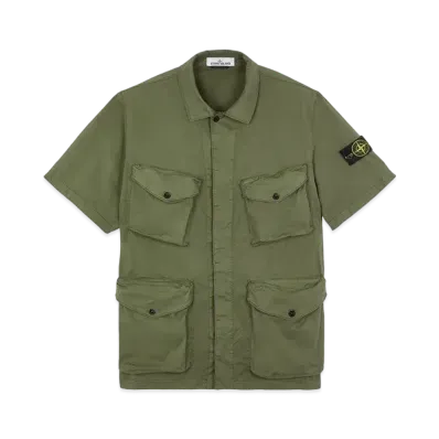 Stone Island 10210 STRETCH COTTON GABARDINE "Sage Green"