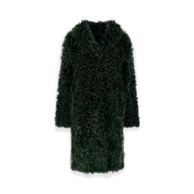 PRADA Women's Fur Coat "Green"