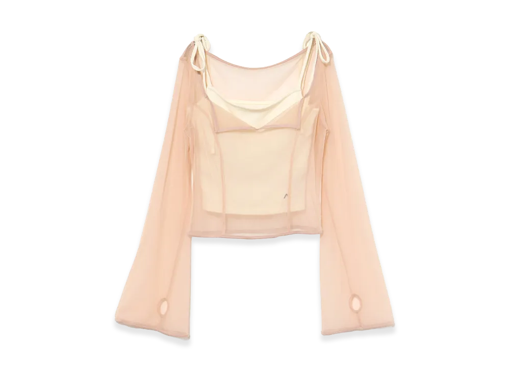 ANDMARY Women's Roy Tulle Set Tops "Beige"