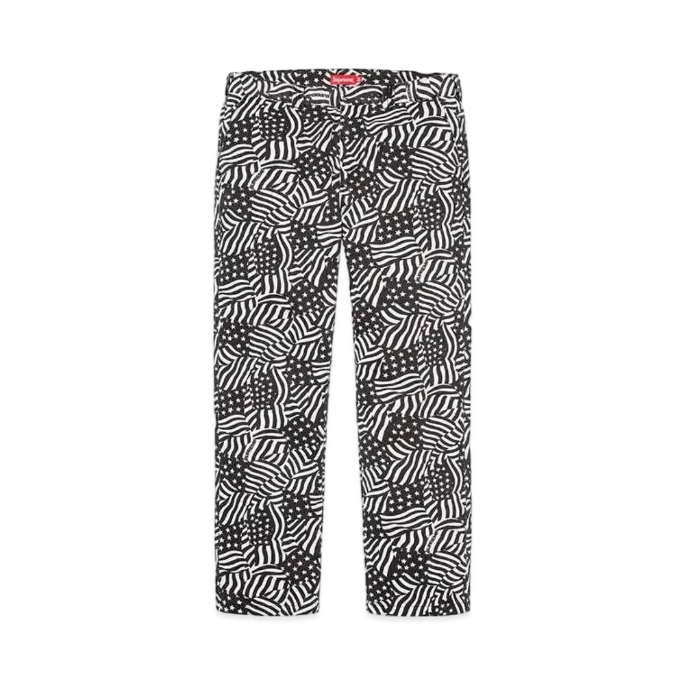 Supreme Work Pant "Black Flags"