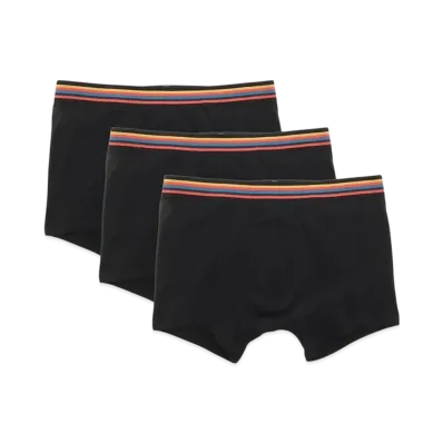 Paul Smith Underwear Boxer Shorts 3 Pack Striped "Black"