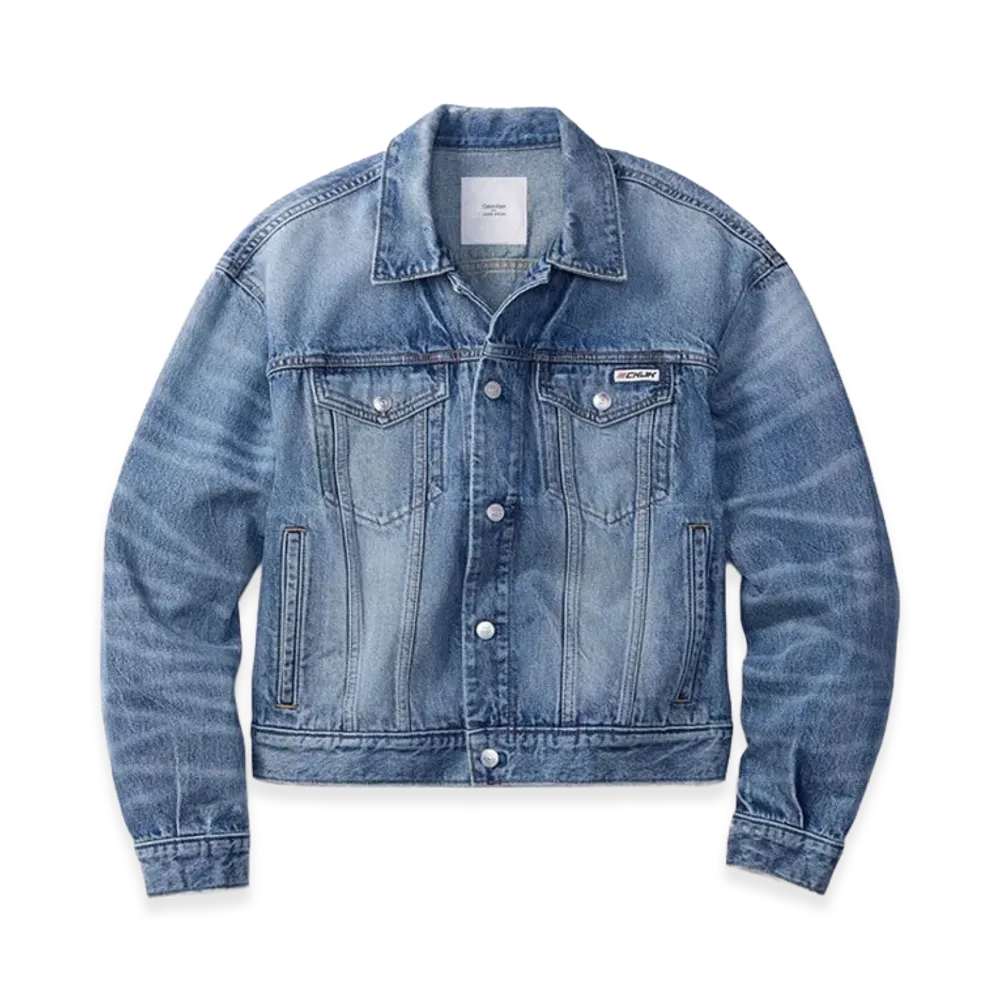 Calvin Klein x Jung Kook of BTS 90s Denim Trucker Jacket "Rebel Blue"