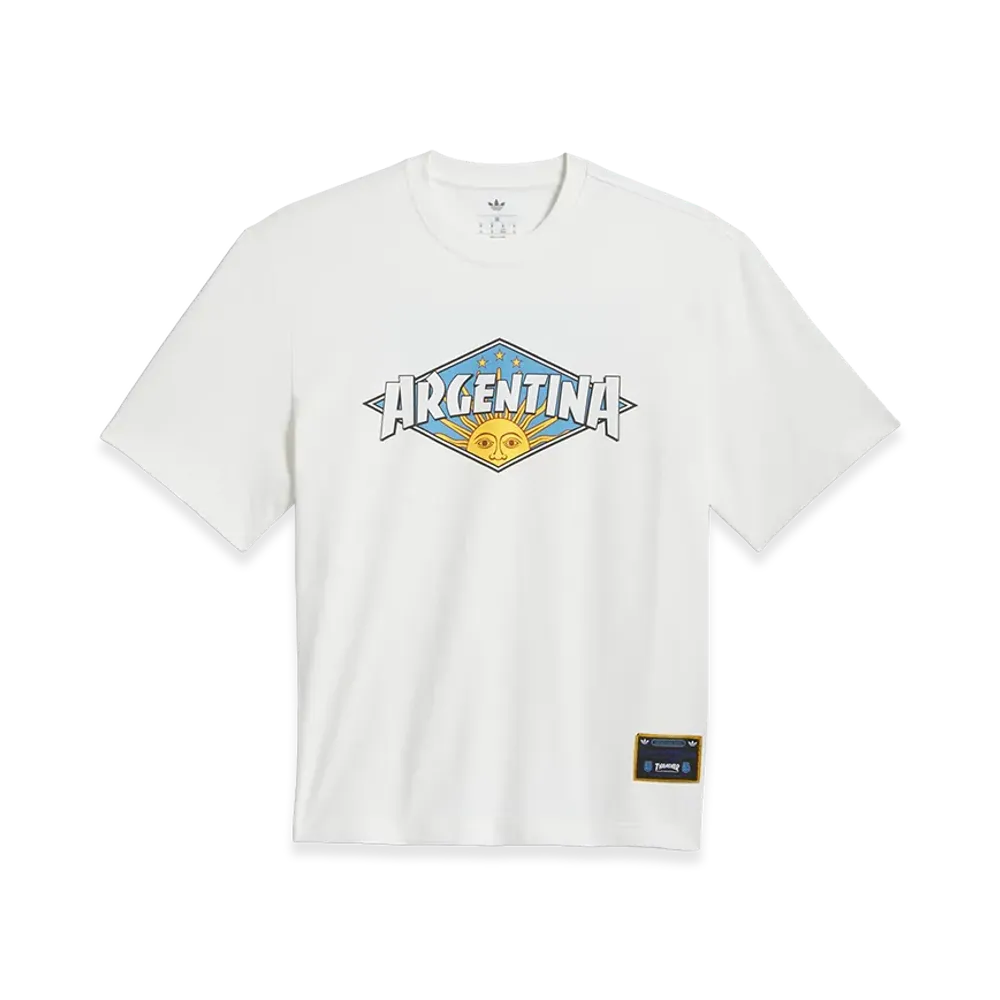 adidas x THRASHER x AFA Argentina Tee "Core White"