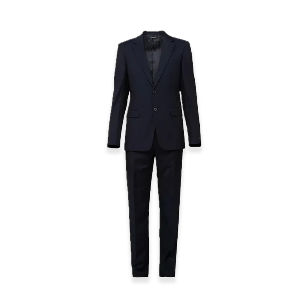 PRADA Wool x Mohair Single-Breasted Suit "Navy"