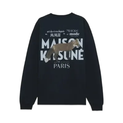 Maison Kitsune JP Exclusive Fox LS T-shirt "Black"