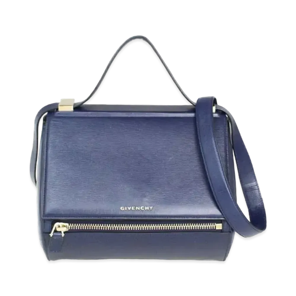 GIVENCHY Pandora Box Leather 2Way Bag "Blue"