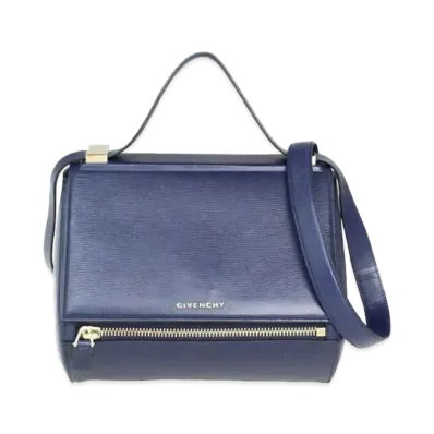 GIVENCHY Pandora Box Leather 2Way Bag "Blue"