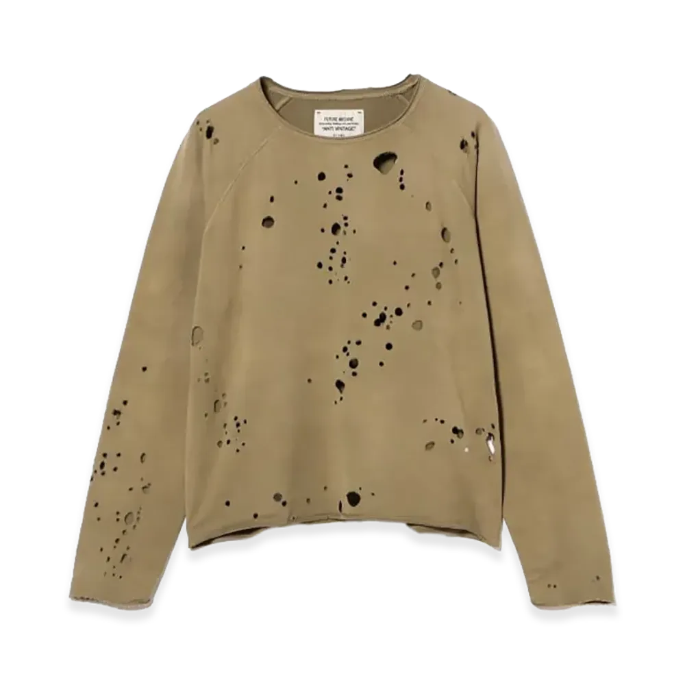 BEAMS FUTURE ARCHIVE / Crash Sweat Crewneck "Olive"