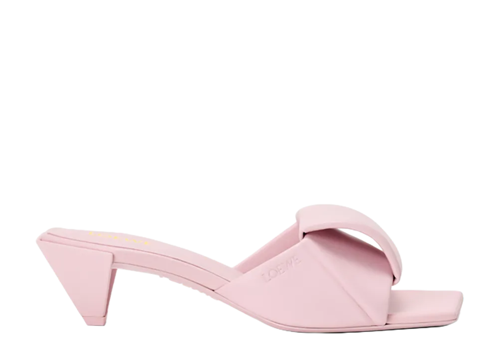 LOEWE Women's Origami Slide Lambskin "Crystal Pink"