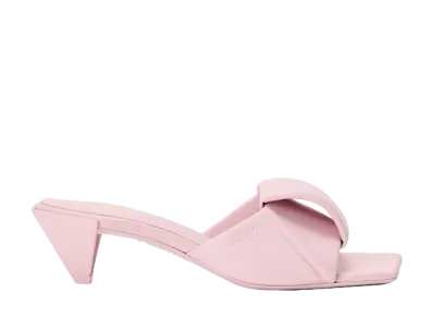 LOEWE Women's Origami Slide Lambskin "Crystal Pink"