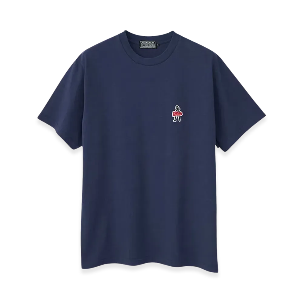 HYSTERIC GLAMOUR Vixen Girl Patch T-Shirt "Navy"