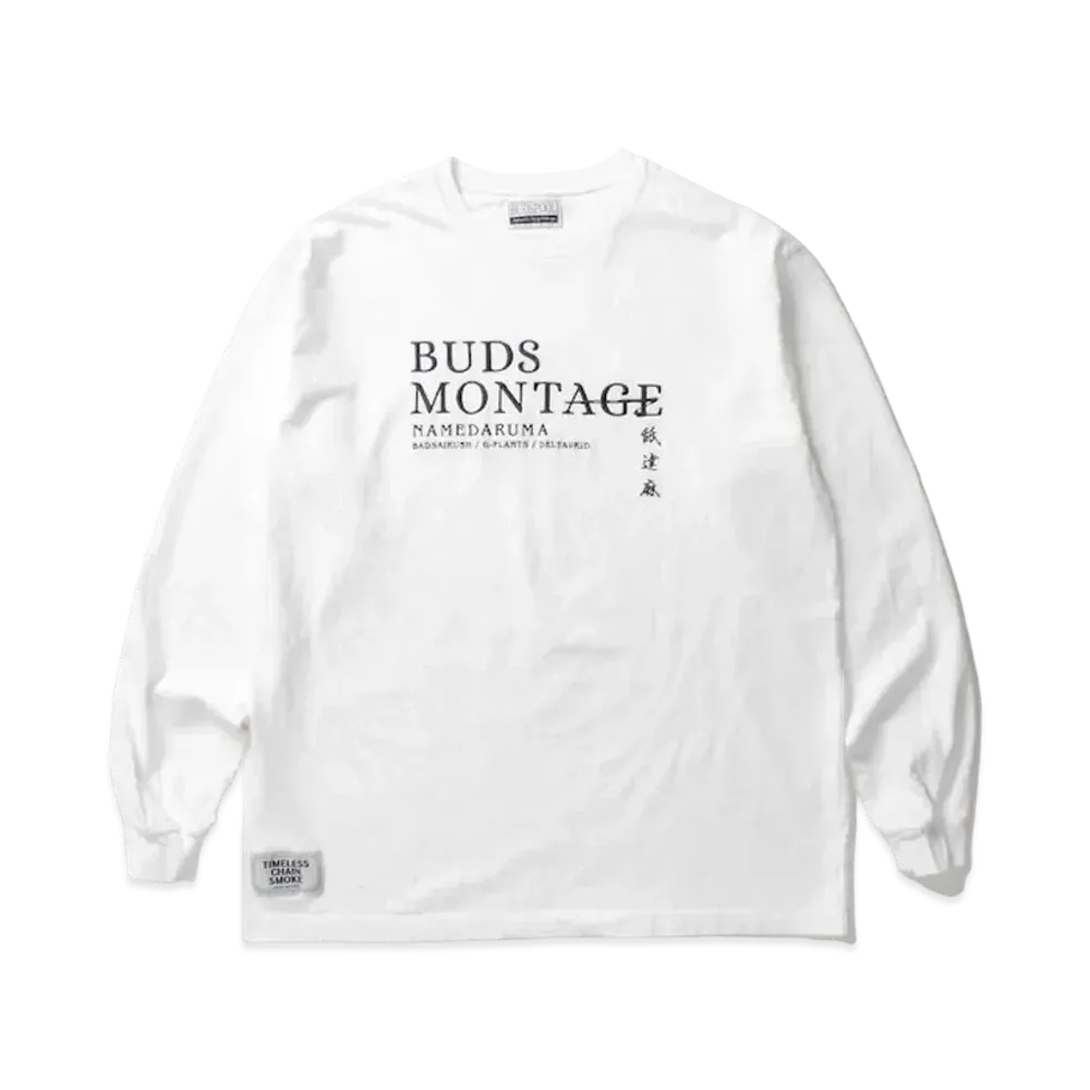 APHRODITEGANG Bud Spool Buds Montage L/S Tee "White"
