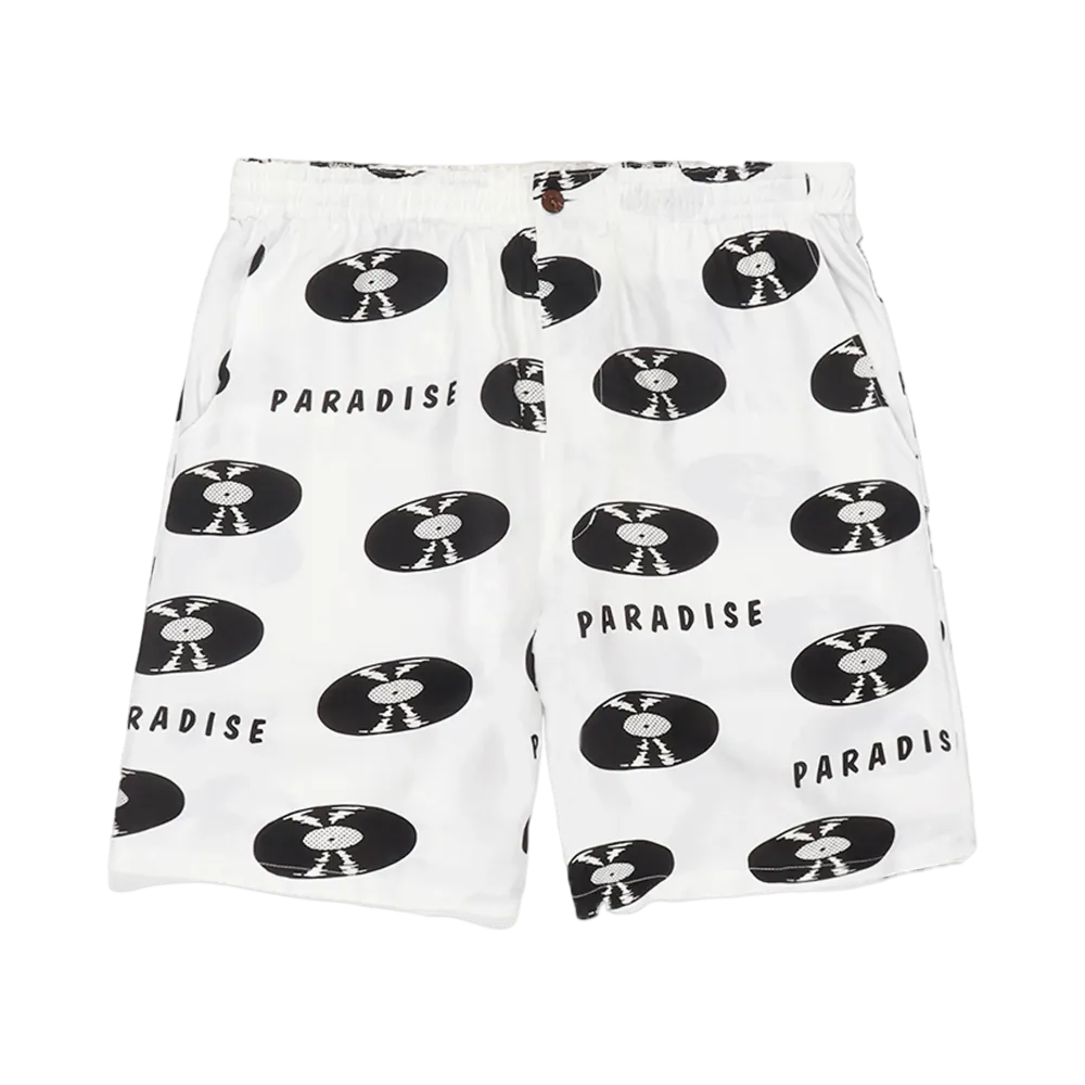 WACKO MARIA Records Hawaiian Shorts "White"
