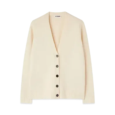 Jil Sander Women's V-Neck Cardigan "Corn Silk"