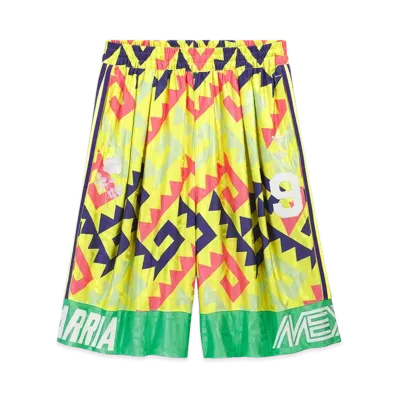 adidas x Willy Chavarria AOP Goalkeeper Shorts "Solar Lemon"