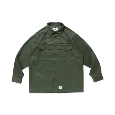 WTAPS Buds / LS / Cotton. Twill "Olive Drab"