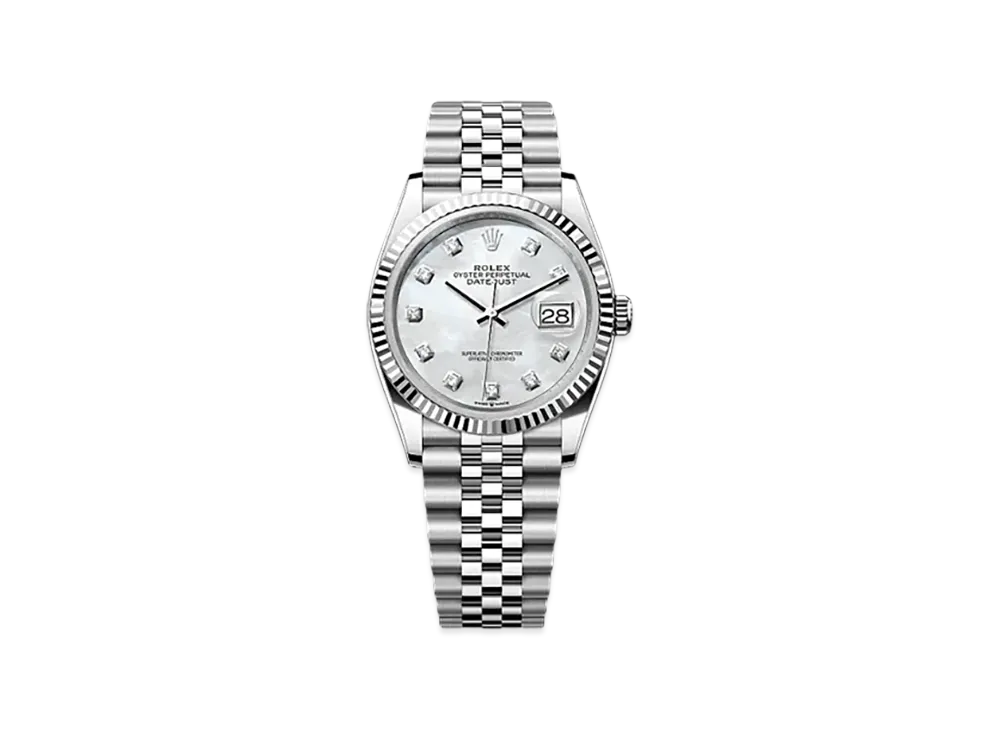 ROLEX Datejust 36 Oystersteel & Yellow Gold "White"