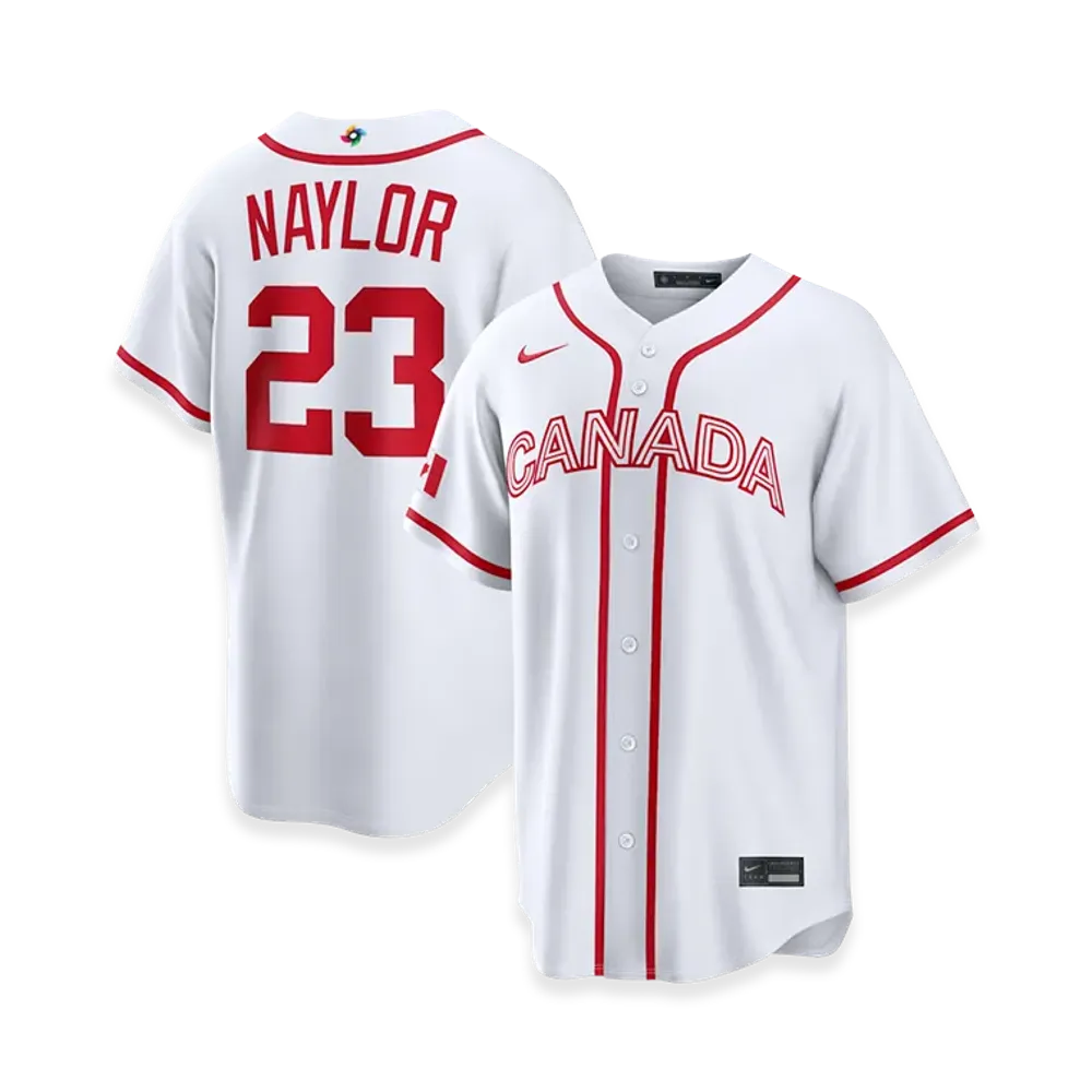 Nike 2026WBC World Baseball Classic Bo Naylor Canada Baseball Home Stadium Jersey "White"