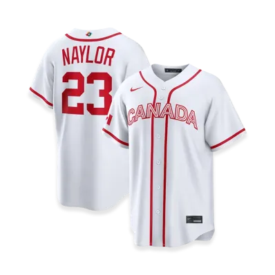 Nike 2026WBC World Baseball Classic Bo Naylor Canada Baseball Home Stadium Jersey "White"