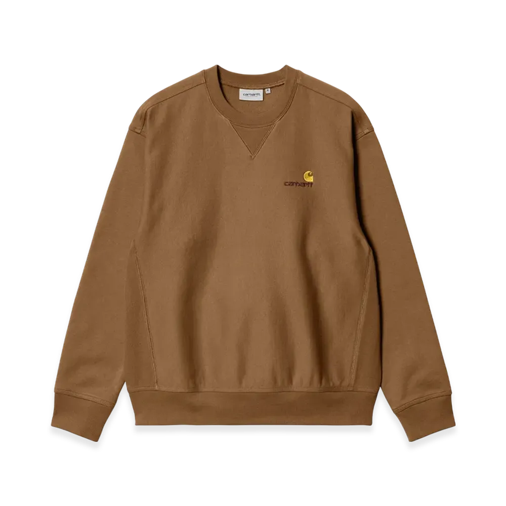 Carhartt WIP American Script Sweatshirt "Hamilton Brown"