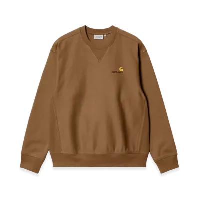 Carhartt WIP American Script Sweatshirt "Hamilton Brown"