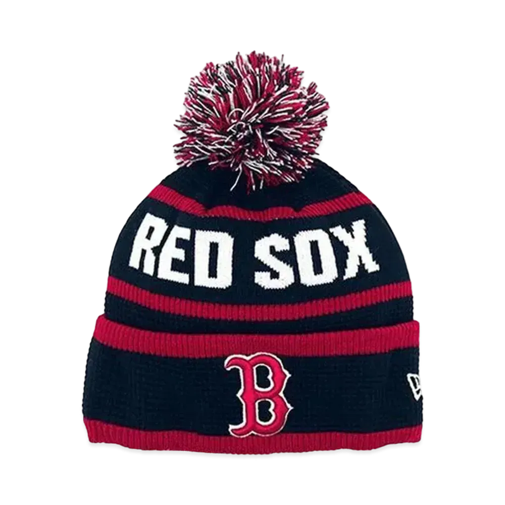 NEW ERA x THE CAP PomPom Knit Boston Red Sox "Navy/Red"
