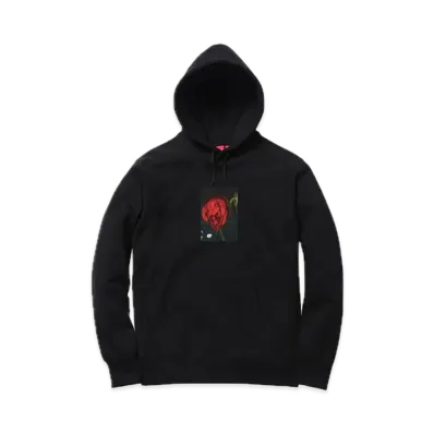 Supreme Araki Rose Hooded Sweatshirt "Black"