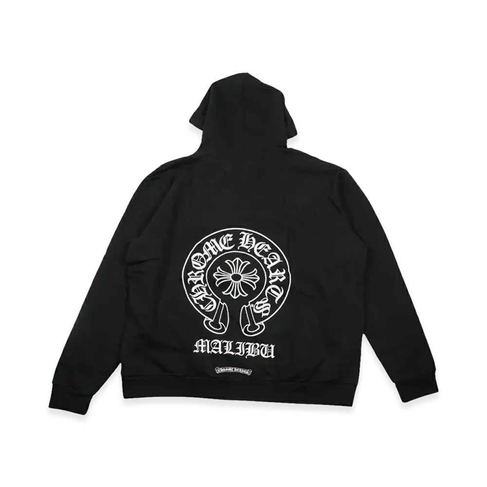 Chrome Hearts Malibu Exclusive Horseshoe Back Print Pullover Sweatshirt "Black"
